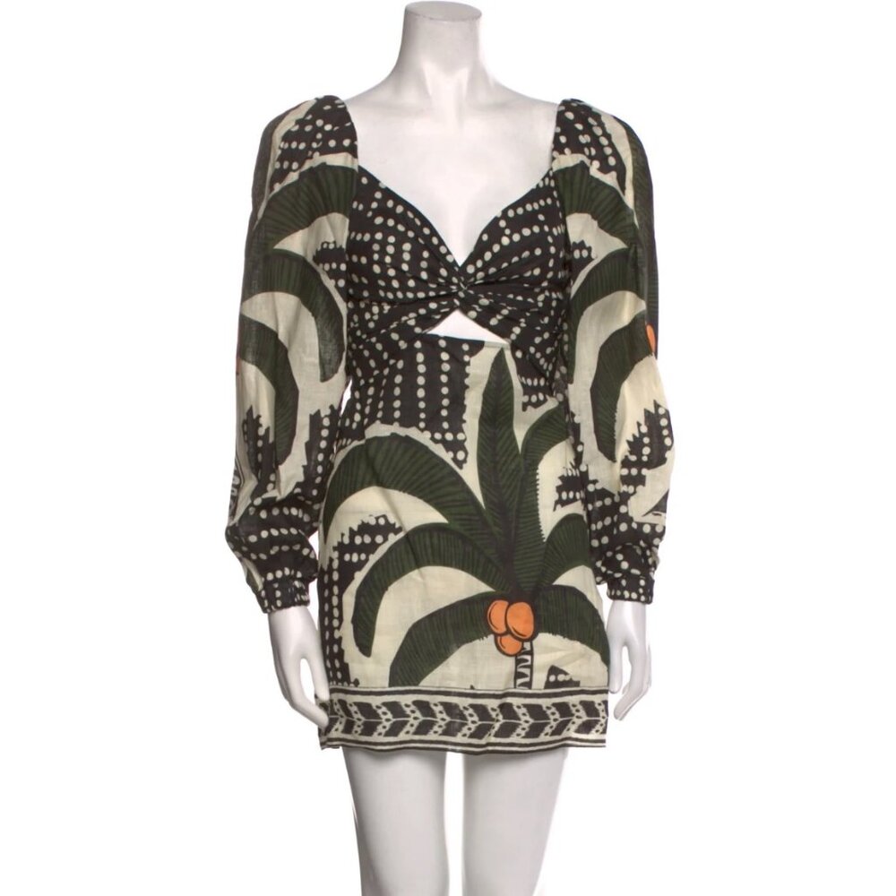 Johanna Ortiz Linen Mini Dress (Atarceder Tropical mini Dress)